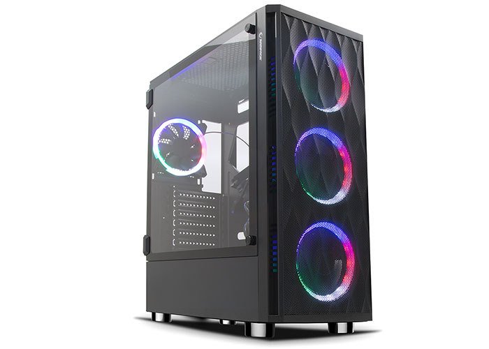 Rampage X-HORSE Tempered Glass 600W 80 Plus Bronze 4*Rainbow Fan 1*Usb 3.0 1*Usb 2.0 Gaming Kasa