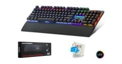 HADRON G507 KABLOLU OYUNCU KLAVYE MEKANİK BLUE SWITCH RGB Q SİYAH
