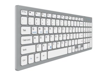 Everest KB-80W Beyaz/Gümüş 2.4Ghz Ultra İnce Q Mac/Win/Android/Ios Uyumlu Klavye