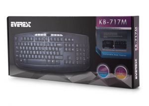Everest KB-717M Siyah USB Q Multimedia Klavye