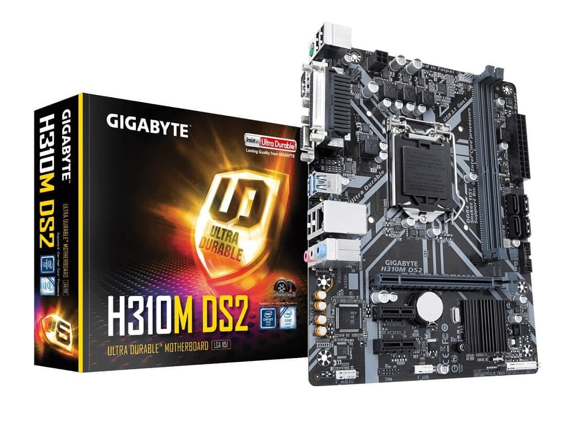 Gigabyte H310M DS2 2.0 Anakart - Intel 1151 8. Nesil Soket Ddr4 2400Mhz Usb 3.1