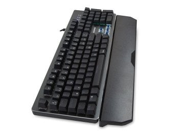 Rampage KB-RX8 MITHRIL Pro Siyah USB Yedi Renk Led Aydınlatmalı Mekanik Tuş Sesli Blue Switchli Anti Ghosting Destekli Q Modern Metal Kasa Gaming Klavye
