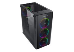 Xigmatek DIAMOND Renkli Işıklı Power 600W Şeffaf Siyah ATX,U3x1-U2x2 Gaming Oyuncu Kasası