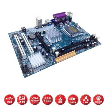 HIPER G31-ICH7 DDR2 SES+VGA+LAN SATA2 16x 775p