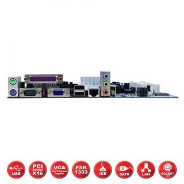 HIPER G31-ICH7 DDR2 SES+VGA+LAN SATA2 16x 775p