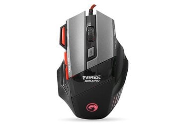 Everest SGM-X7 PRO Usb Siyah Gaming MAKROLU Mouse Pad ve Oyuncu Mouse