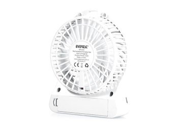 Everest EFN-501 Masaüstü Şarj Edilebilir Beyaz 1200mAh Usb Fan