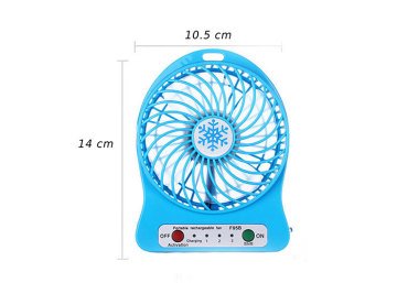Everest EFN-501 Masaüstü Şarj Edilebilir Mavi 1200mAh Usb Fan