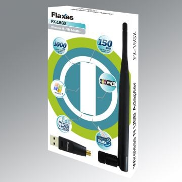 FLAXES FX-15GX 150MBPS 11N HARİCİ 5DBI ANTEN WIRELESS ADAPTÖR