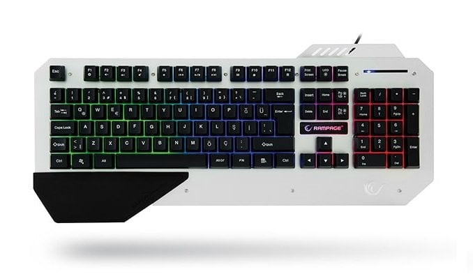 Rampage KB-R04 Siyah USB Aydınlatmalı Gaming Q Multimedia Klavye