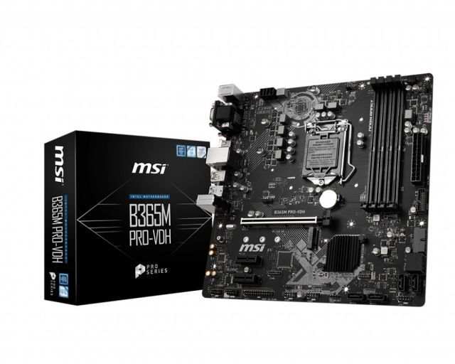MSI B365M PRO-VDH SOKET 1151 DDR4 2666 DVI VGA HDMI M.2 USB3.1 mATX WIN7 WIN10