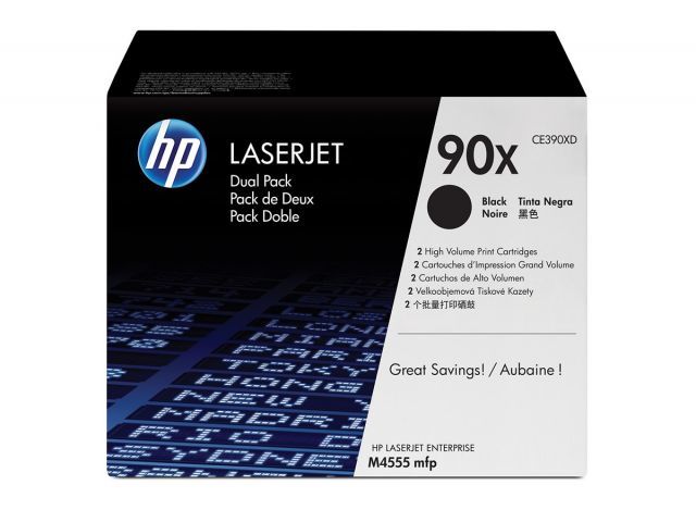 HP CE390XD (90X) SIYAH 2 LI PAKET YUKSEK KAPASITELI TONER 24.000 SAYFA