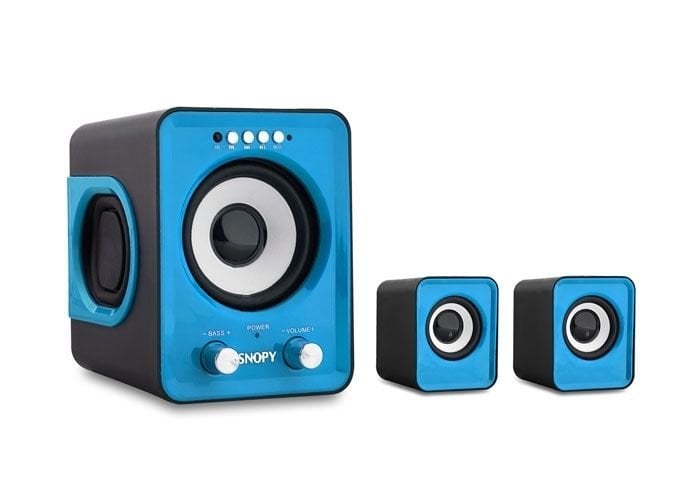 Snopy SN-1130 2+1 5W+3W*2 Mavi Usb+SD+Fm Destekli Multimedia Speaker