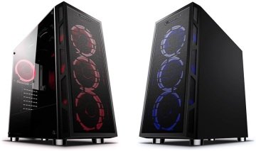 Rampage RMC2019 JOYANCE Tempered Glass 4*120mm RGB Hydro Fan 1*Usb 3.0 2*Usb 2.0 Gaming Kasa