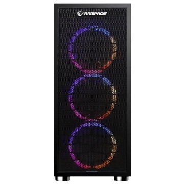 Rampage RMC2019 JOYANCE Tempered Glass 4*120mm RGB Hydro Fan 1*Usb 3.0 2*Usb 2.0 Gaming Kasa