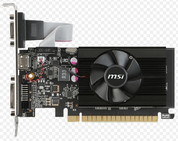 MSI R7-240-2GD3-LPV2 R7 240 2GD3 LPV2 128B DDR3 VGA DVI HDMI