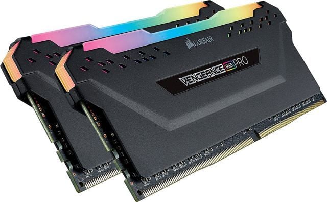 CORSAIR CMW16GX4M2C3000C15-TUF 16GB (2X8GB) DDR4 3000MHz CL15 VENGEANCE RGB PRO SOĞUTUCULU DIMM BELLEK BLACK