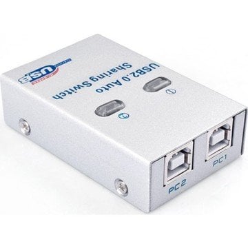 S-Link SL-USW2 Otomatik 2 Port Usb 2.0 Switch...Ofis ve Ev Uygulamaları İçin İdeal Kompakt Tasarım Switch İle Yazıcı Tarayıcı Harici Hdd Card Okuyucu Flash Bellek Gibi Usb Girişli Aygıtlarınızı 2 Adet Pc' den Kolayca Yönetebilirsiniz.
