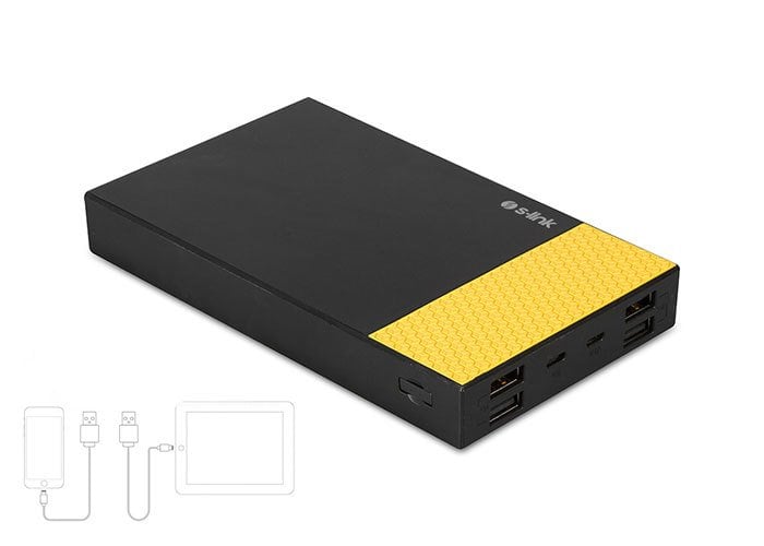 S-link IP-G22 20000mAh Powerbank (Siyah Renk Taşınabilir Şarj Cihazı)
