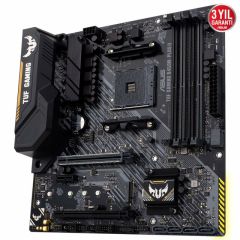 ASUS TUF GAMING B450M-PLUS II AMD B450 AM4 DDR4 4400 DP HDMI M2 USB3.2 AURA RGB mATX 128GBa kadar ram desteği AI Ses Engelleyici Mic. Desteği