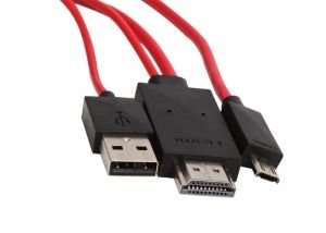 S-link MHL-60 (IP-562) Samsung Galaxy S3+S4+Not2 Şarj + HDMI Kablosu