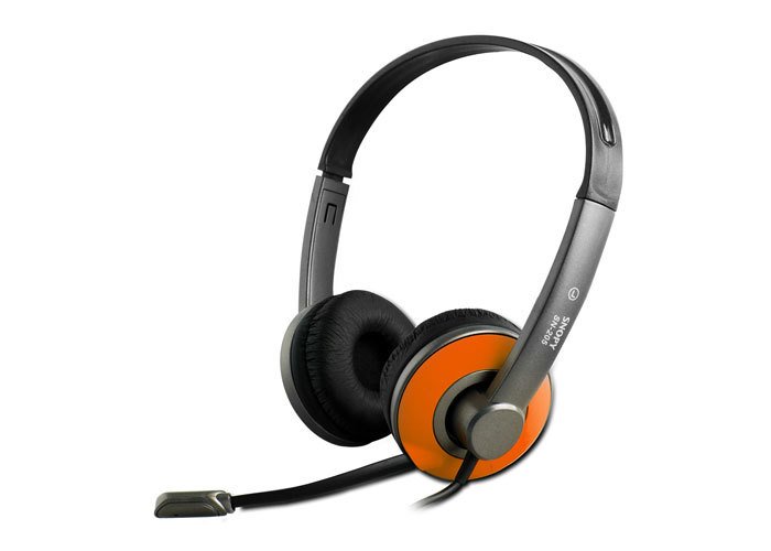 Snopy SN-205 Turuncu Renk Mikrofonlu Multimedya Stereo Kulaklık