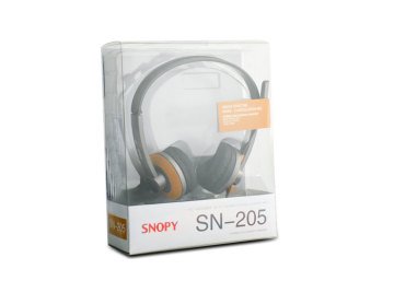 Snopy SN-205 Turuncu Renk Mikrofonlu Multimedya Stereo Kulaklık