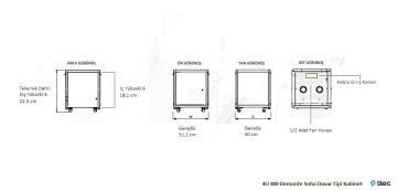 Ttec Business Demonte 19\'\' 4U 400 Soho Duvar Tipi Rack Kabinet- Formrack Kabinet Üretim Rohs Sertifikalı
