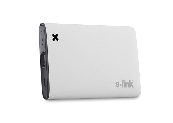 S-link IP-M42 4200mAh 2100MA Çıkış Beyaz Powerbank Şarj Aleti Taşınabilir Pil Şarj Cihazı