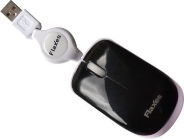 FLAXES FLX-707RMS USB MAKARALI MOUSE SİYAH *BLİSTER KUTU*