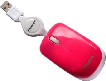 FLAXES FLX-707RMP USB MAKARALI MOUSE PEMBE *BLİSTER KUTU*