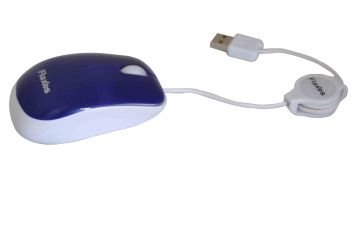 FLAXES FLX-707RML USB MAKARALI MOUSE LACİVERT *BLİSTER KUTU*