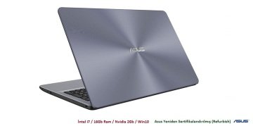 Asus VivoBook X542UR-GQ269T i7-7500U 16Gb Ram 1Tb Hdd Nvidia 2Gb Win10 15.6'' Notebook - Asus Yeniden Sertifikalandırılmış (Refurbish)