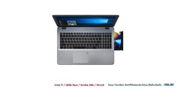 Asus VivoBook X542UR-GQ269T i7-7500U 16Gb Ram 1Tb Hdd Nvidia 2Gb Win10 15.6'' Notebook - Asus Yeniden Sertifikalandırılmış (Refurbish)