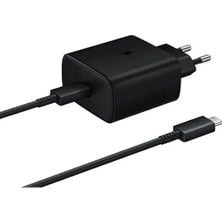 Samsung Type C Şarj Adaptör 25W Adaptör Kablo Set Siyah EP-T2510XBEGWW
