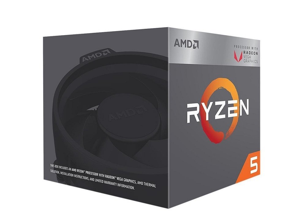 Amd Ryzen 5 2400G AM4 3.6GHz 6Mb 65W YD2400C5FBBOX Cpu İşlemci