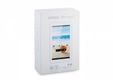 Everest EVERPAD DC-718 7'' HD Panel 1GB DDR3 1.5GHz x4 Çekirdek 8GB 0.3-2.0MP Çift Kamera Beyaz Android Tablet