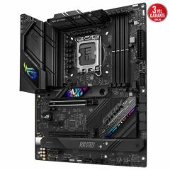 ASUS MB ROG STRIX B760-F GAMING WIFI Intel B760 LGA1700 DDR5 7800 DP HDMI 3x M2 USB3.2 WiFi 6E-BT AURA RGB 2.5Gbit LAN ATX PCIe Slot Q-Release, Armoury Crate, AI Suite 3