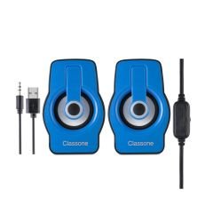 Classone X1 Blue RGB Gaming Hoparlör – Mavi