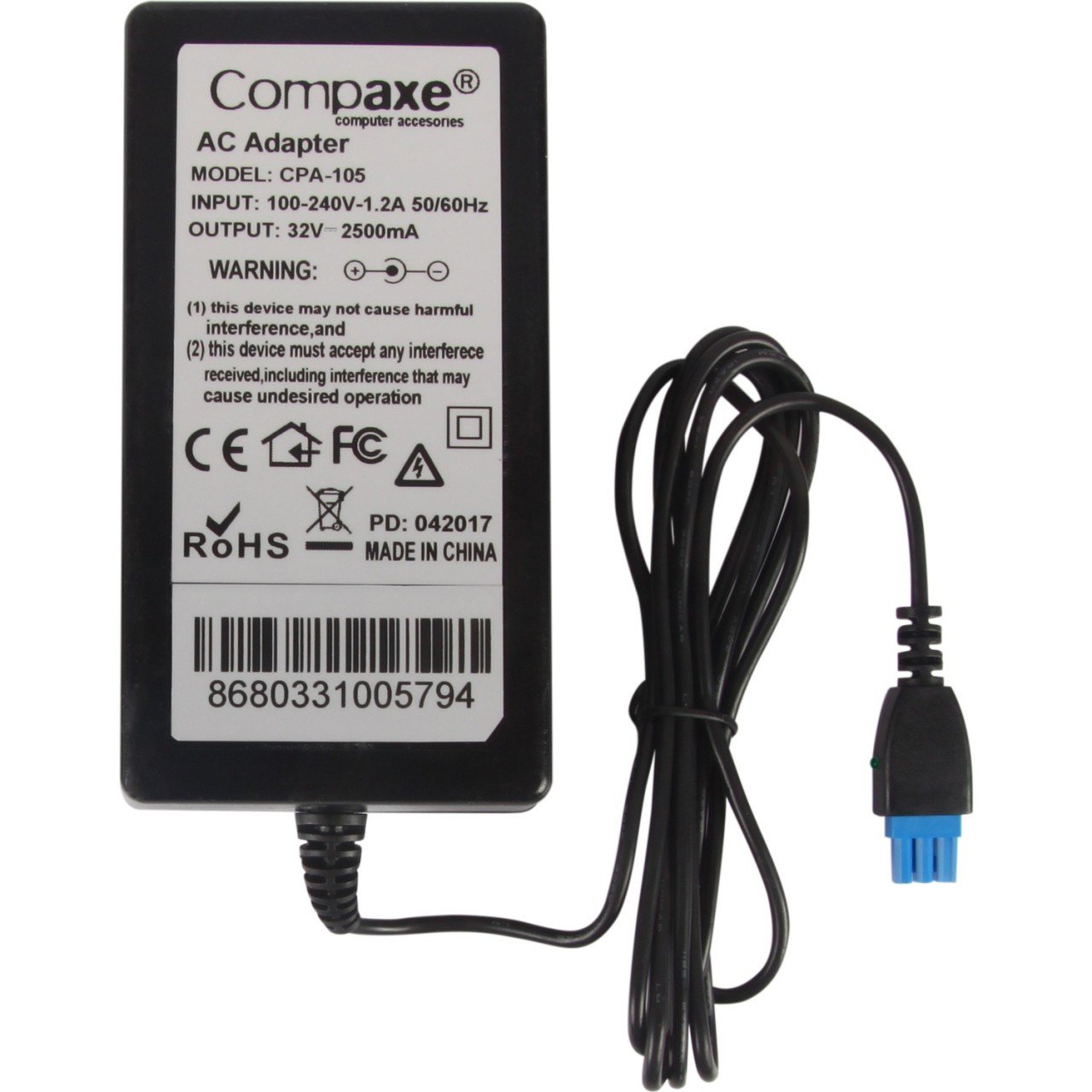 Compaxe CPA-105 80W 32V 2500MA 3 Pin Hp Yazıcı Adaptörü