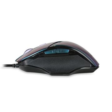 Everest Rampage SMX-R7S REVOLVER Usb Metalik Mavi 10000 Dpi 6 Farklı Işık Makrolu Oyuncu Mouse