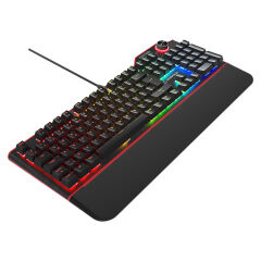 Rampage Hydra R6 Full Color RGB LED Gaming Pro Red Switch Q Aluminyum Kaplama Multimedia Mekanik Klavye