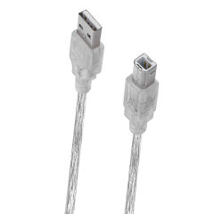 S-link SL-U2020 Usb2.0 2m Şeffaf Yazıcı Kablo