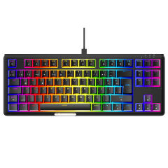 Rampage CLAW Siyah BLUE SWITCH Mekanik Gaming Oyuncu Klavye Rainbow TKL