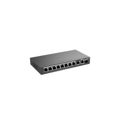 Reyee RG-ES210GS-P 10 Portlu, 10/100/1000 Gigabit, Yönetilebilir Switch, 1 Gigabit Uplink, 1 Gigabit Combo, 8 Port PoE+ (120W)