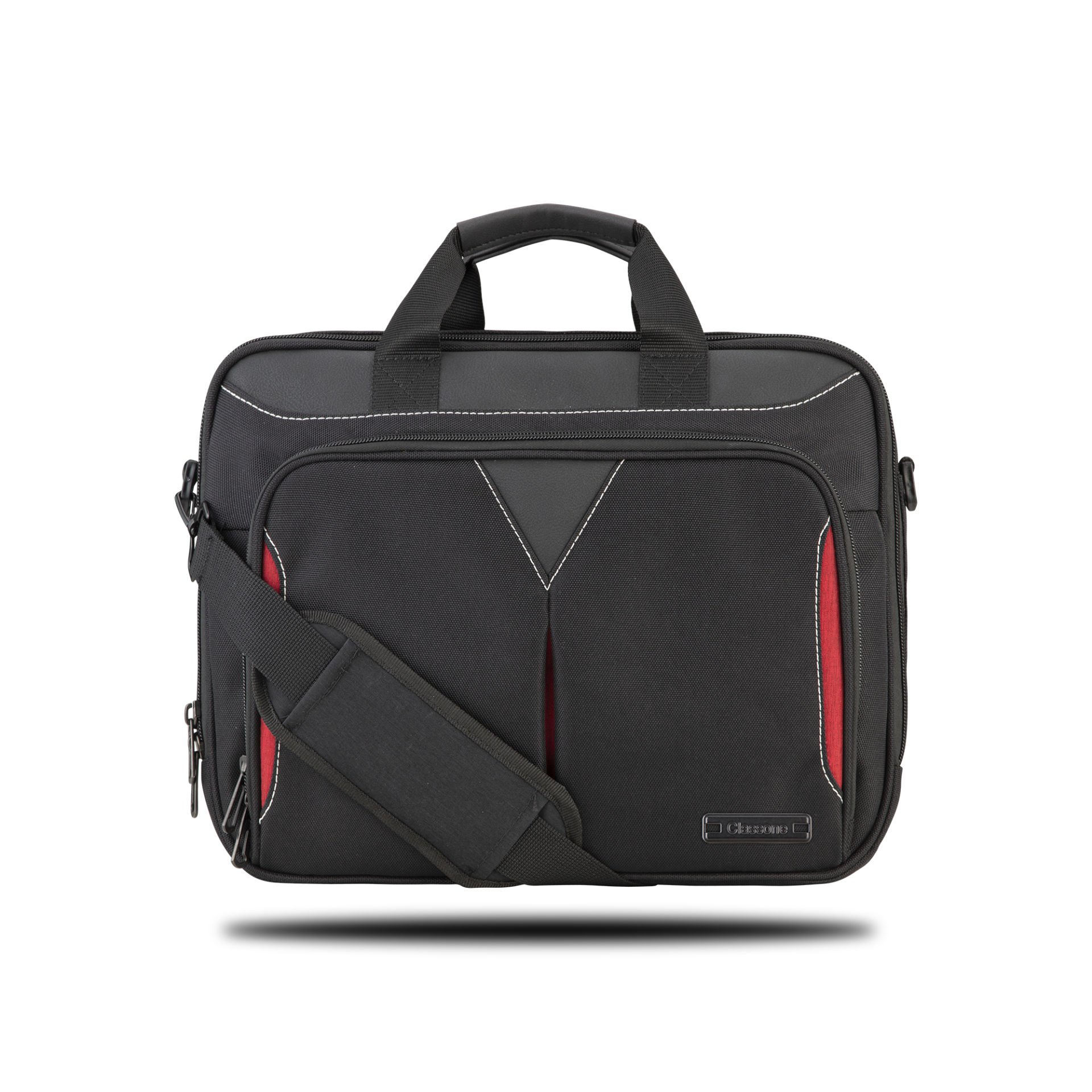 Classone Taranto Serisi VP3000 15.6 inch WTXpro Su Geçirmez Kumaş Laptop El Çantası -Siyah