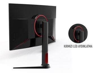 Rampage Rm-165 27'' 1ms 165Hz Curved IPS Pivot Gaming Monitör - Amd Freesync Kırmızı Led Işık