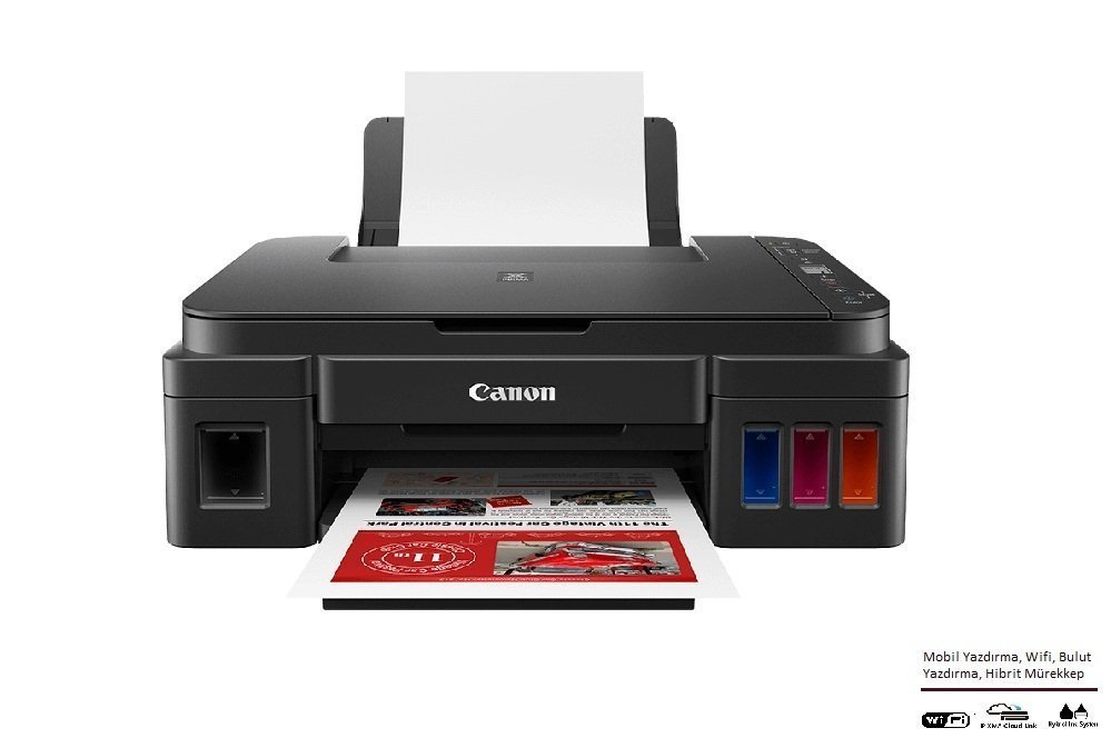 Canon Pixma G3411 Tarayıcı Fotokopi Wifi Mürekkepli Tanklı Yazıcı