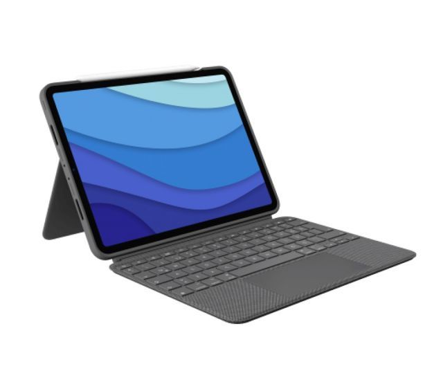 LOGİTECH COMBO TOUCH İPAD PRO 11 İNÇ 2. VE 3. NESİL İLE UYUMLU ÇOK YÖNLÜ KLAVYELİ KILIF - GRİ 920-010136