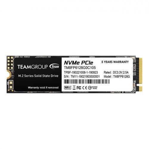TEAM 128GB MP33 1500/500MB/s NVMe PCIe M.2 SSD